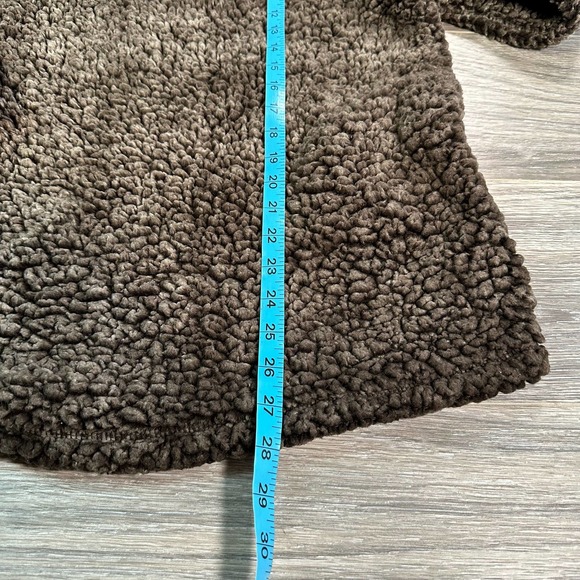 Fantastic Fawn Sherpa Fleece Mock Collar 1/4 Zip Jacket Size L - Picture 4 of 8